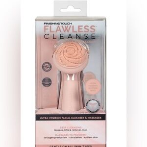 Finishing Touch Flawless Cleanse Silicone Face Scrubber and Cleanser Massager